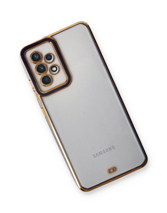 Newface Samsung Galaxy A73 5G Kılıf Liva Lens Silikon - Mavi