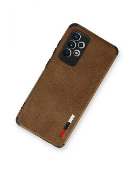 Newface Samsung Galaxy A73 5G Kılıf Loop Deri Silikon - Kahverengi
