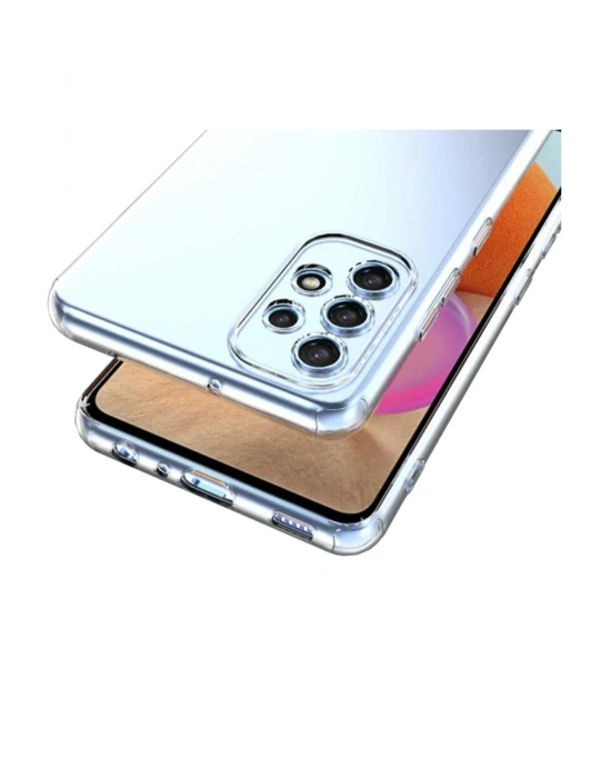 Newface Samsung Galaxy A73 5G Kılıf Lüx Şeffaf Silikon