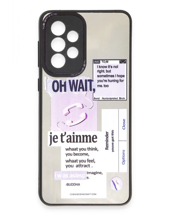 Newface Samsung Galaxy A73 5G Kılıf Mirror Desenli Kapak - Mirror - 4