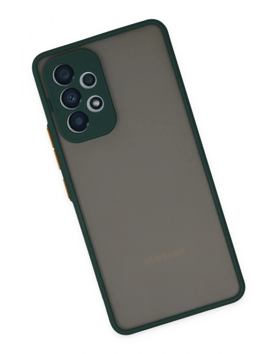 Newface Samsung Galaxy A73 5G Kılıf Montreal Silikon Kapak - Yeşil