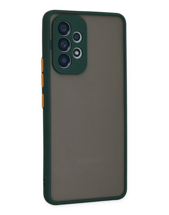 Newface Samsung Galaxy A73 5G Kılıf Montreal Silikon Kapak - Yeşil