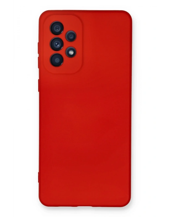 Newface Samsung Galaxy A73 5G Kılıf Nano içi Kadife Silikon - Kırmızı