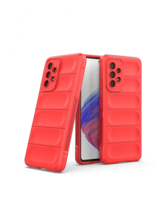 Newface Samsung Galaxy A73 5G Kılıf Optimum Silikon - Kırmızı