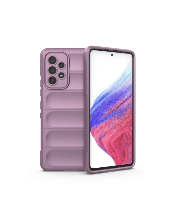 Newface Samsung Galaxy A73 5G Kılıf Optimum Silikon - Mor