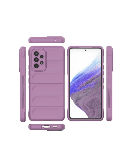 Newface Samsung Galaxy A73 5G Kılıf Optimum Silikon - Mor