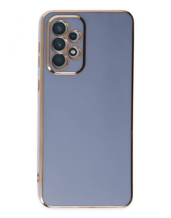 Newface Samsung Galaxy A73 5G Kılıf Volet Silikon - Mavi