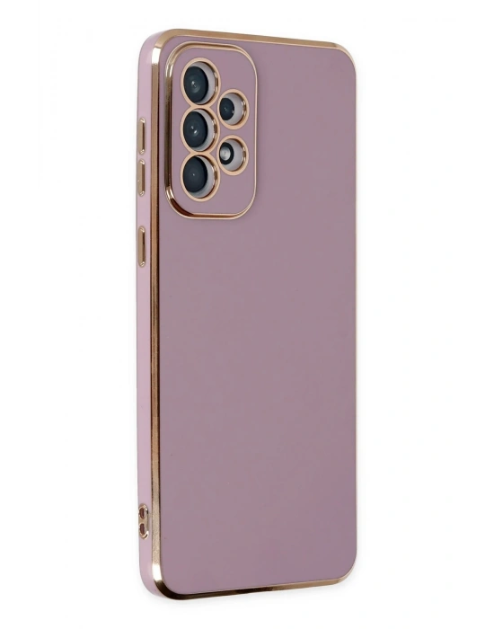 Newface Samsung Galaxy A73 5G Kılıf Volet Silikon - Mor