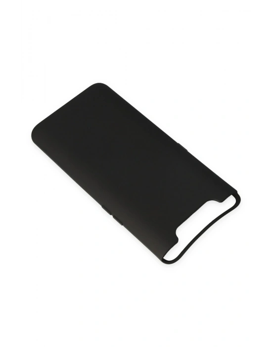 Newface Samsung Galaxy A80 Kılıf Nano içi Kadife Silikon - Siyah