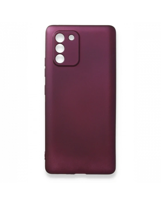 Newface Samsung Galaxy A91 / S10 Lite Kılıf First Silikon - Mürdüm