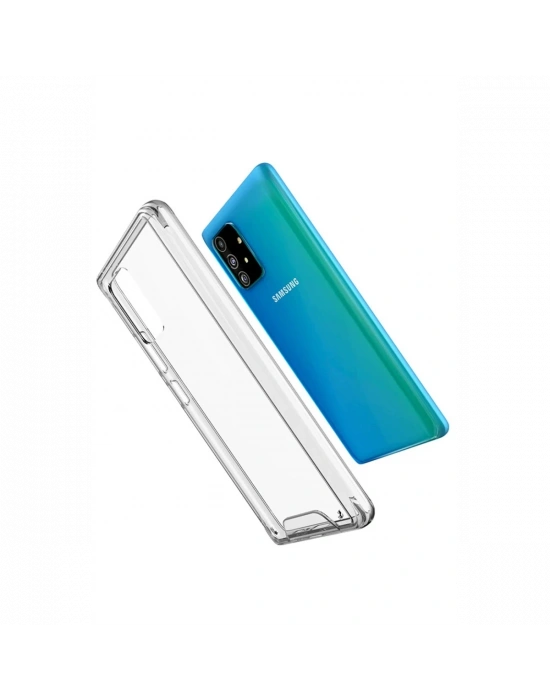 Newface Samsung Galaxy A91 / S10 Lite Kılıf Lüx Şeffaf Silikon