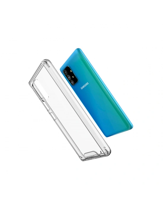 Newface Samsung Galaxy A91 / S10 Lite Kılıf Lüx Şeffaf Silikon