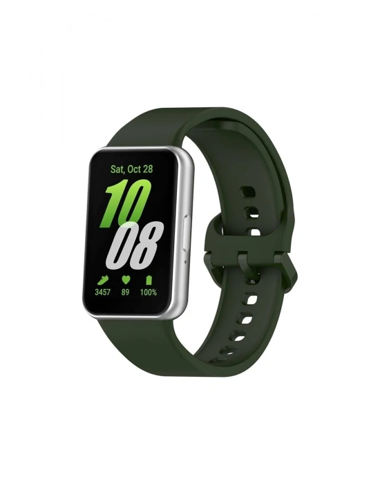 Newface Samsung Galaxy Fit 3 Klasik Kordon - Haki Yeşil