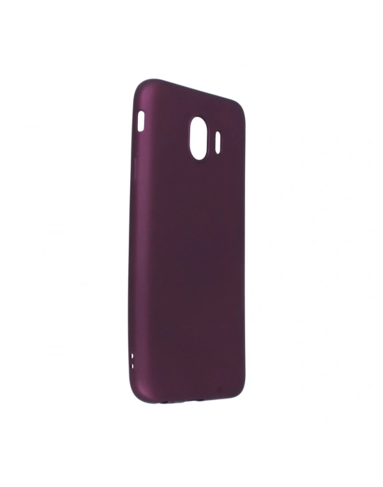 Newface Samsung Galaxy J4 Kılıf First Silikon - Mürdüm