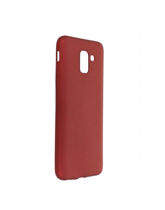 Newface Samsung Galaxy J6 Kılıf First Silikon - Bordo