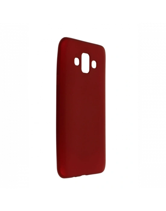 Newface Samsung Galaxy J7 Duo Kılıf First Silikon - Bordo