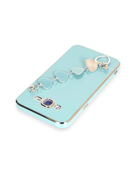 Newface Samsung Galaxy J7 Kılıf Esila Silikon - Su Yeşili