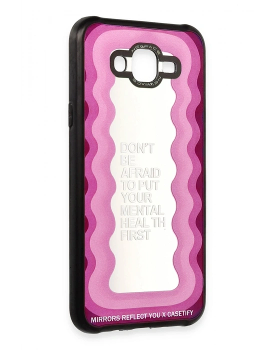 Newface Samsung Galaxy J7 Kılıf Mirror Desenli Kapak - Mirror - 11