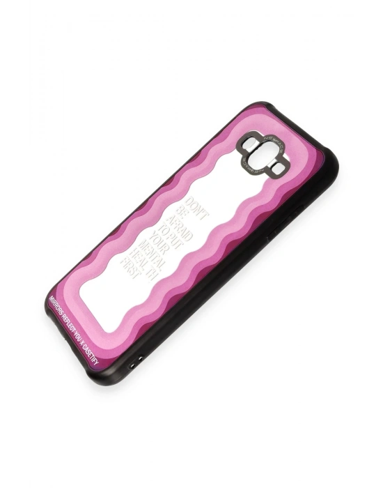 Newface Samsung Galaxy J7 Kılıf Mirror Desenli Kapak - Mirror - 11