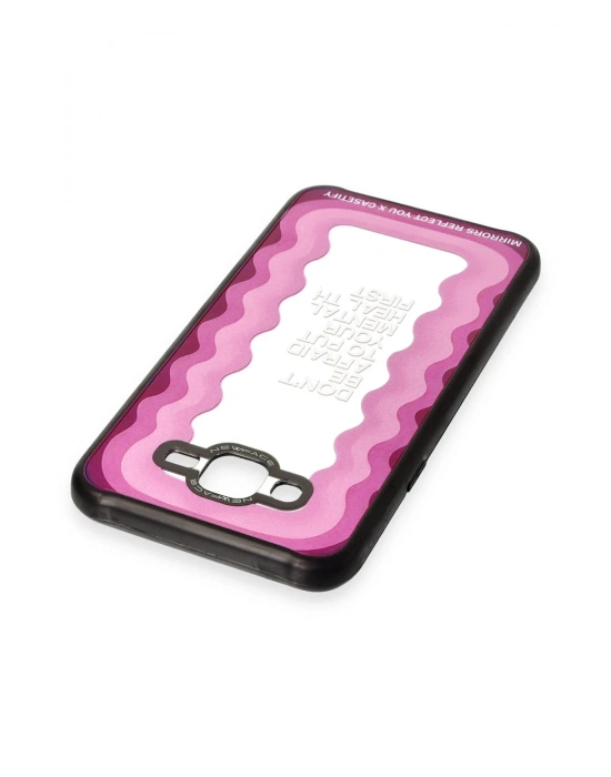 Newface Samsung Galaxy J7 Kılıf Mirror Desenli Kapak - Mirror - 11