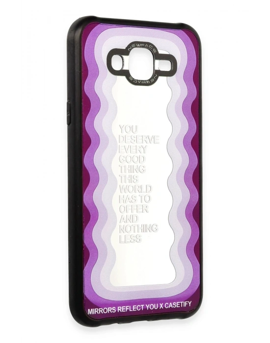 Newface Samsung Galaxy J7 Kılıf Mirror Desenli Kapak - Mirror - 5