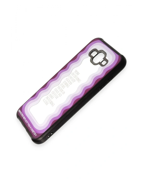Newface Samsung Galaxy J7 Kılıf Mirror Desenli Kapak - Mirror - 5