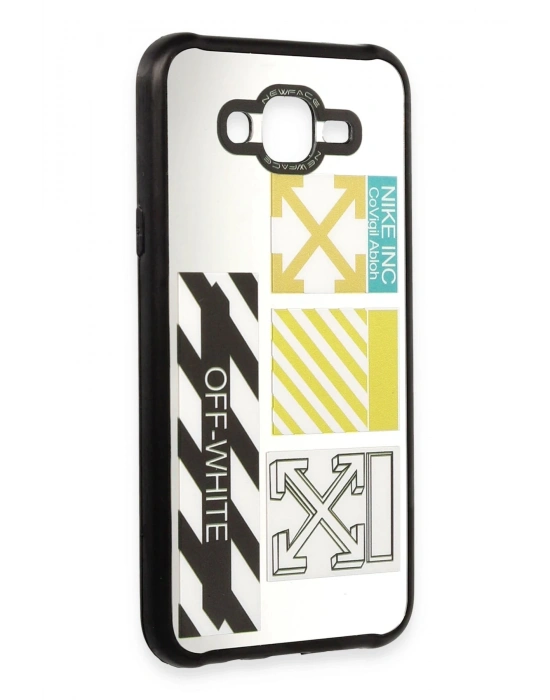 Newface Samsung Galaxy J7 Kılıf Mirror Desenli Kapak - Mirror - 6