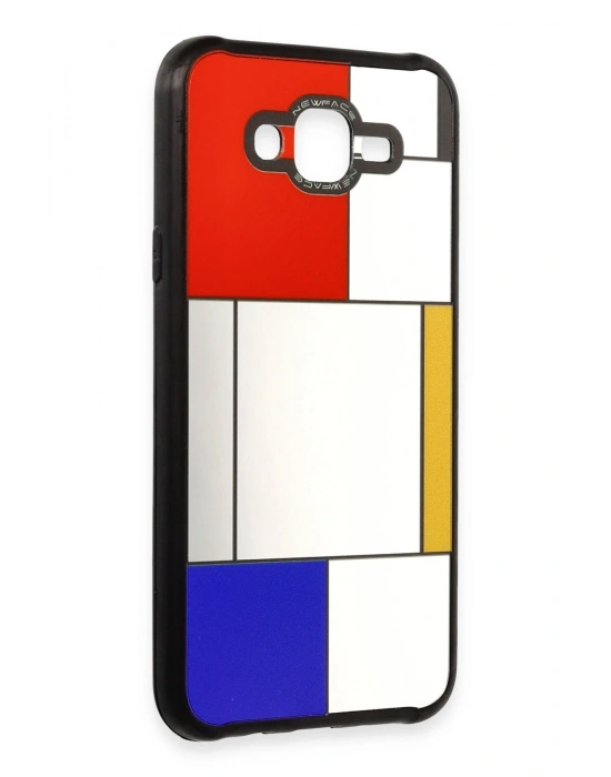 Newface Samsung Galaxy J7 Kılıf Mirror Desenli Kapak - Mirror - 9