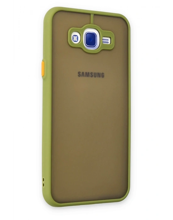 Newface Samsung Galaxy J7 Kılıf Montreal Silikon Kapak - Açık Yeşil