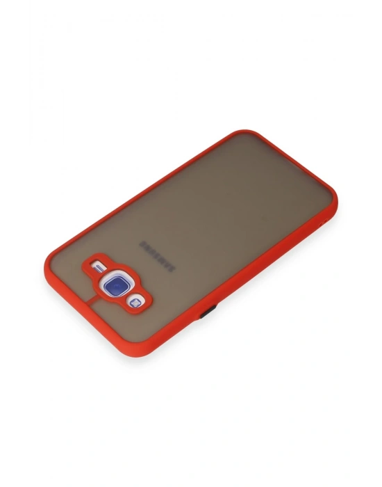 Newface Samsung Galaxy J7 Kılıf Montreal Silikon Kapak - Kırmızı