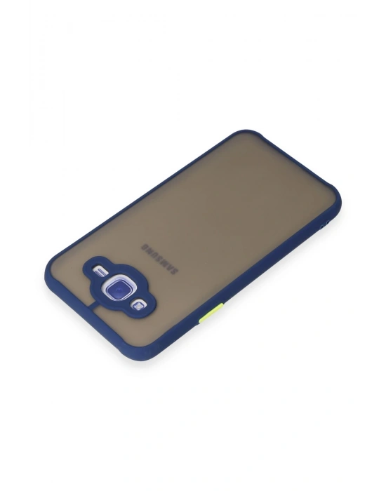 Newface Samsung Galaxy J7 Kılıf Montreal Silikon Kapak - Lacivert
