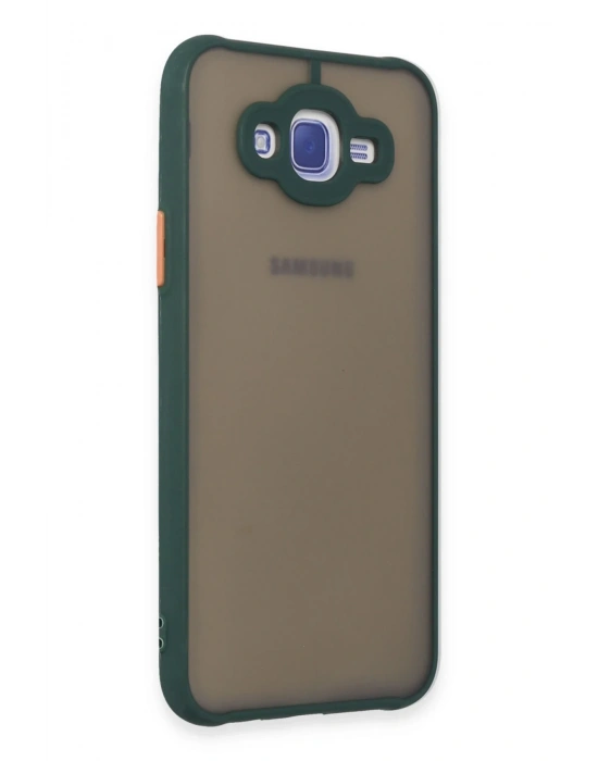 Newface Samsung Galaxy J7 Kılıf Montreal Silikon Kapak - Yeşil