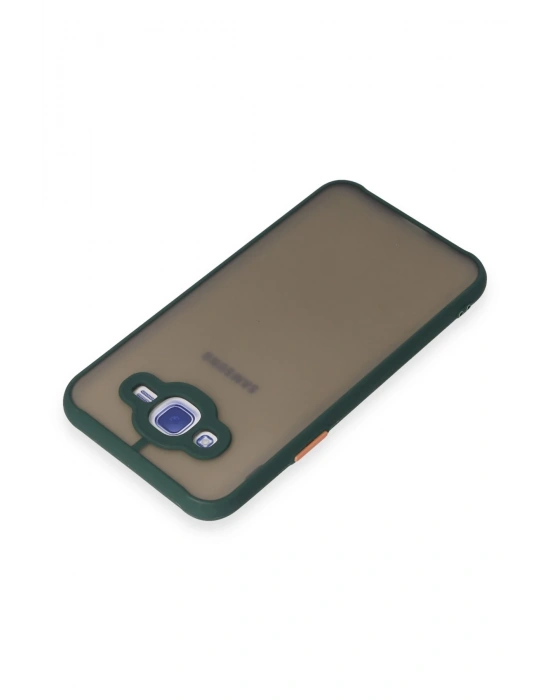 Newface Samsung Galaxy J7 Kılıf Montreal Silikon Kapak - Yeşil