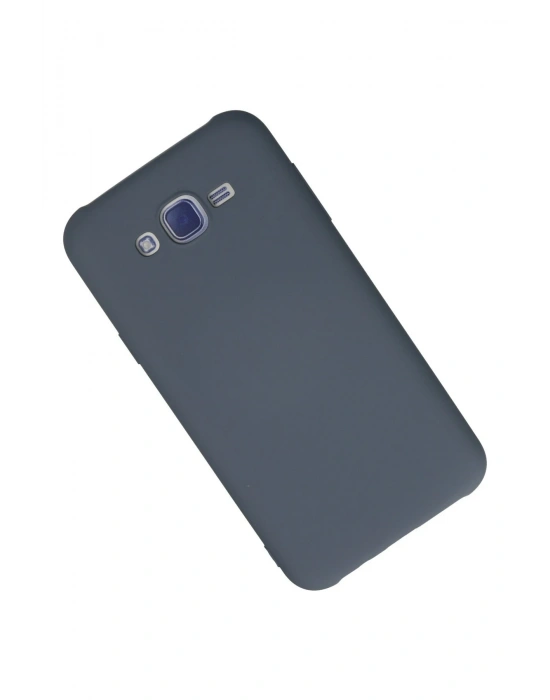 Newface Samsung Galaxy J7 Kılıf Nano içi Kadife Silikon - Gri