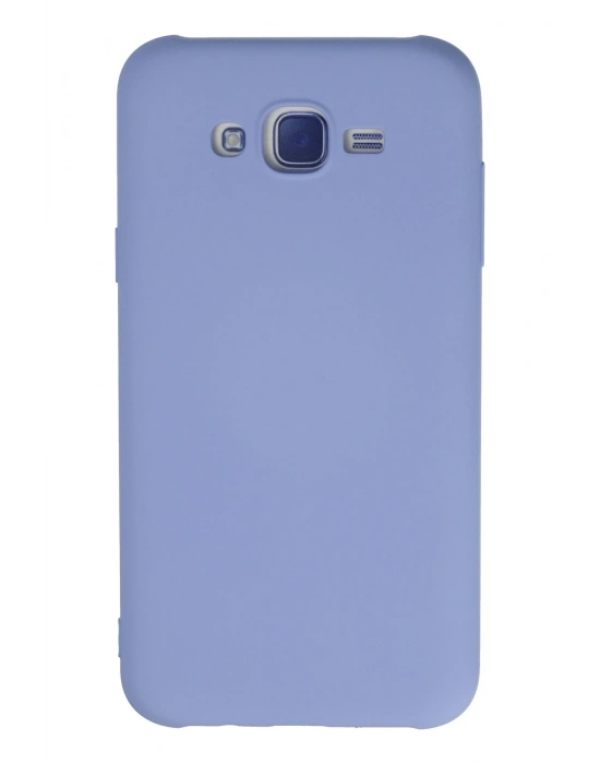 Newface Samsung Galaxy J7 Kılıf Nano içi Kadife Silikon - Lila