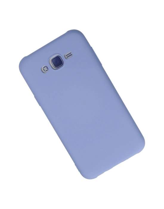 Newface Samsung Galaxy J7 Kılıf Nano içi Kadife Silikon - Lila