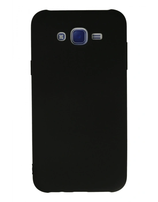 Newface Samsung Galaxy J7 Kılıf Nano içi Kadife Silikon - Siyah