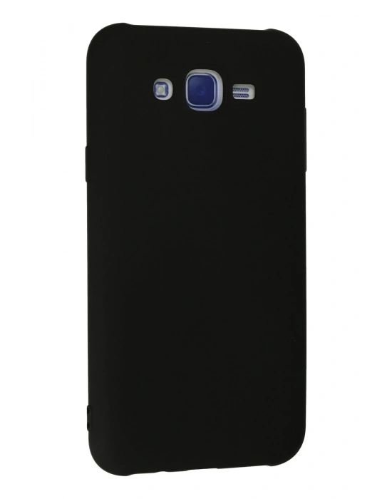 Newface Samsung Galaxy J7 Kılıf Nano içi Kadife Silikon - Siyah