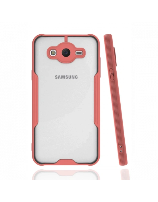 Newface Samsung Galaxy J7 Kılıf Platin Silikon - Pembe