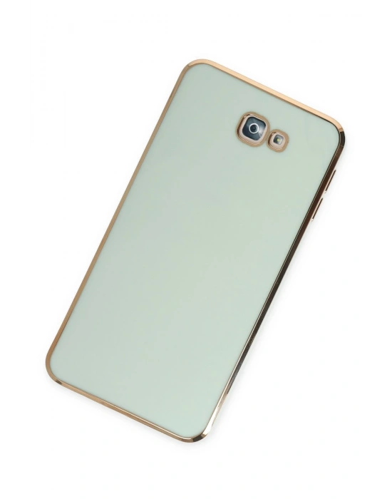 Newface Samsung Galaxy J7 Prime Kılıf Volet Silikon - Açık Yeşil