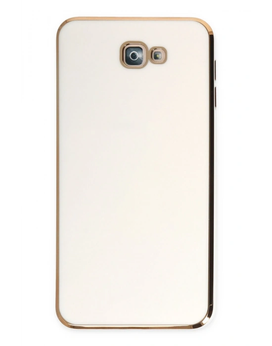 Newface Samsung Galaxy J7 Prime Kılıf Volet Silikon - Beyaz