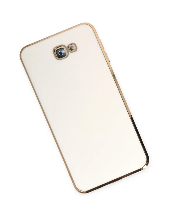 Newface Samsung Galaxy J7 Prime Kılıf Volet Silikon - Beyaz