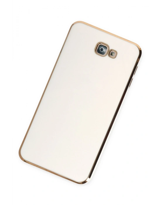 Newface Samsung Galaxy J7 Prime Kılıf Volet Silikon - Beyaz