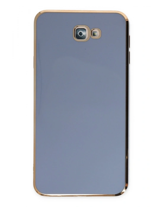 Newface Samsung Galaxy J7 Prime Kılıf Volet Silikon - Mavi