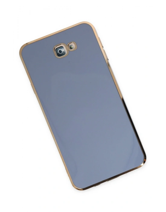 Newface Samsung Galaxy J7 Prime Kılıf Volet Silikon - Mavi