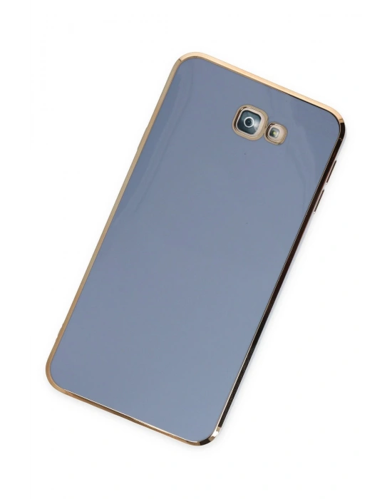 Newface Samsung Galaxy J7 Prime Kılıf Volet Silikon - Mavi