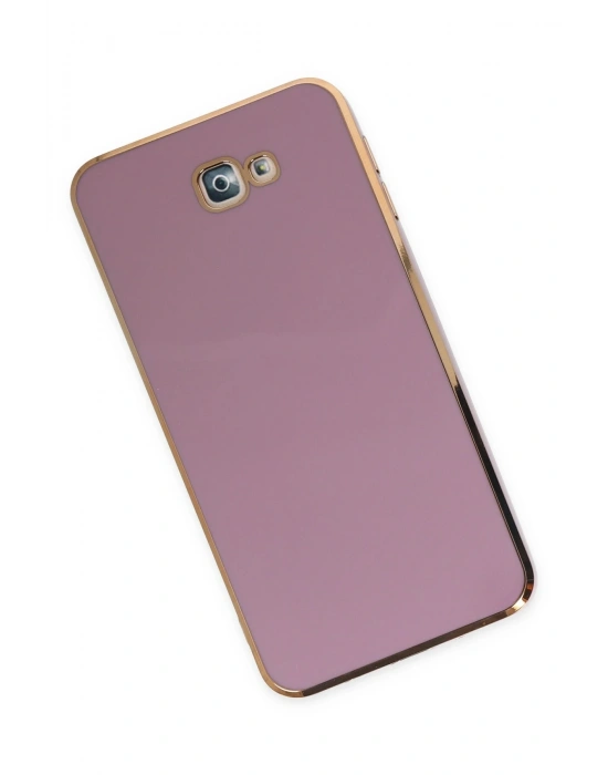 Newface Samsung Galaxy J7 Prime Kılıf Volet Silikon - Mor