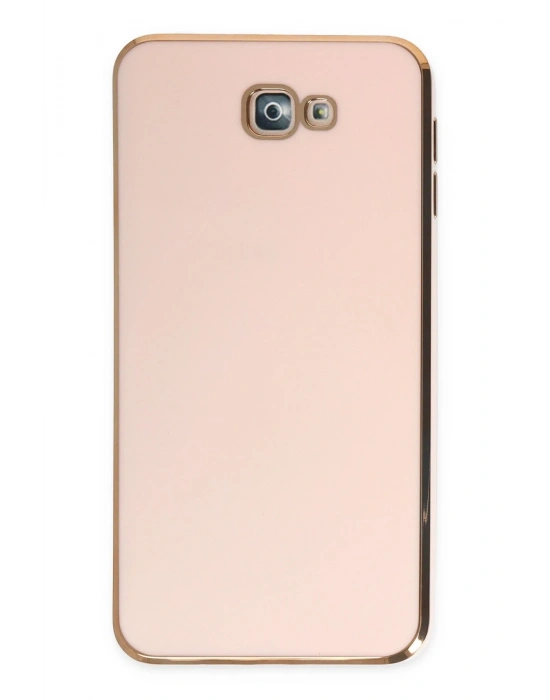 Newface Samsung Galaxy J7 Prime Kılıf Volet Silikon - Pembe