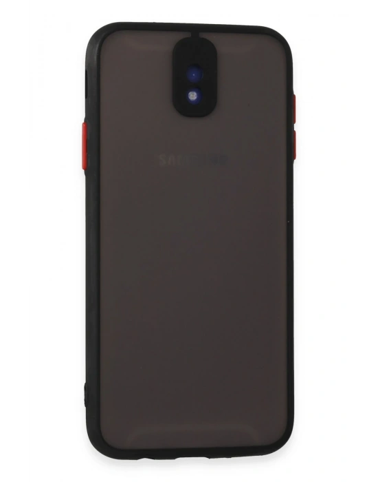 Newface Samsung Galaxy J7 Pro / J730 Kılıf Montreal Silikon Kapak - Siyah