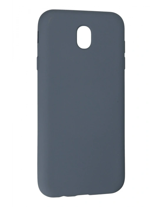 Newface Samsung Galaxy J7 Pro / J730 Kılıf Nano içi Kadife Silikon - Gri